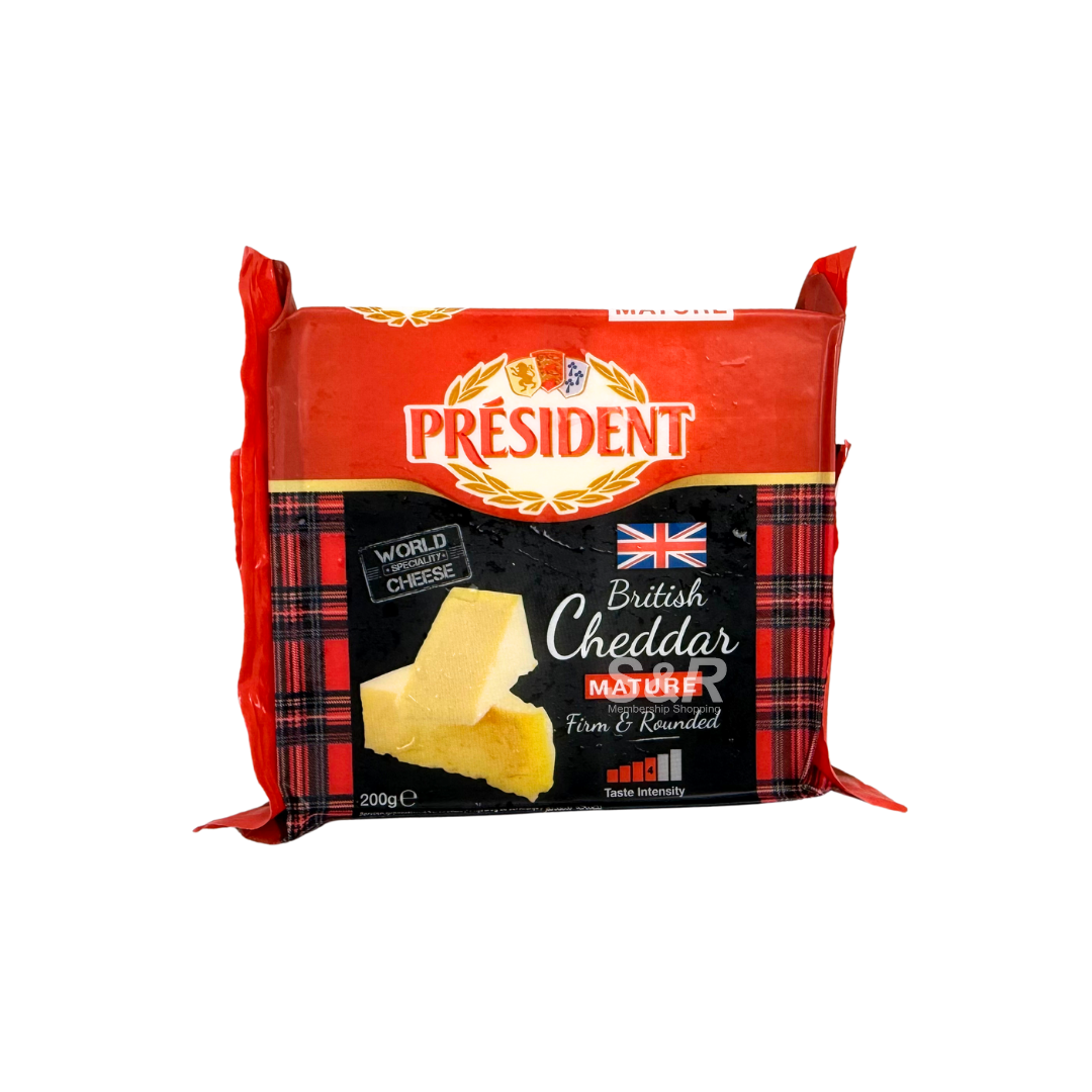 President Mature British Cheddar 200g President Mature British Cheddar 200g